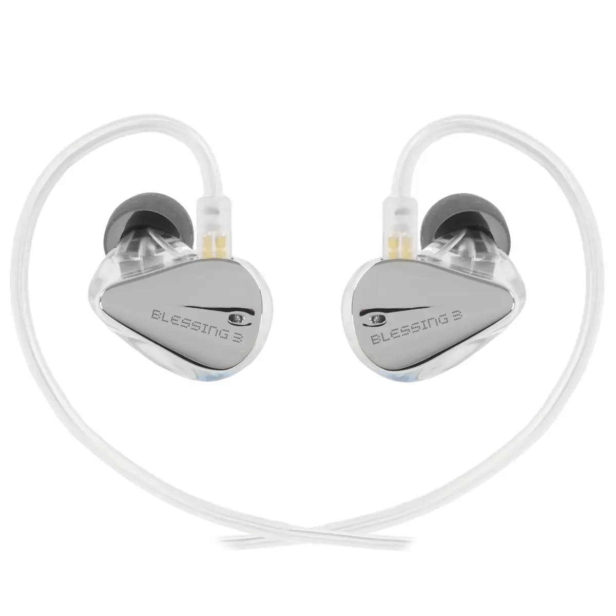 Wired headphones Moondrop Blessing3 silver 2023 [in-ear, wired, cable - 1.2 m, 10 Hz - 30000 Hz, 14.8Ω]
