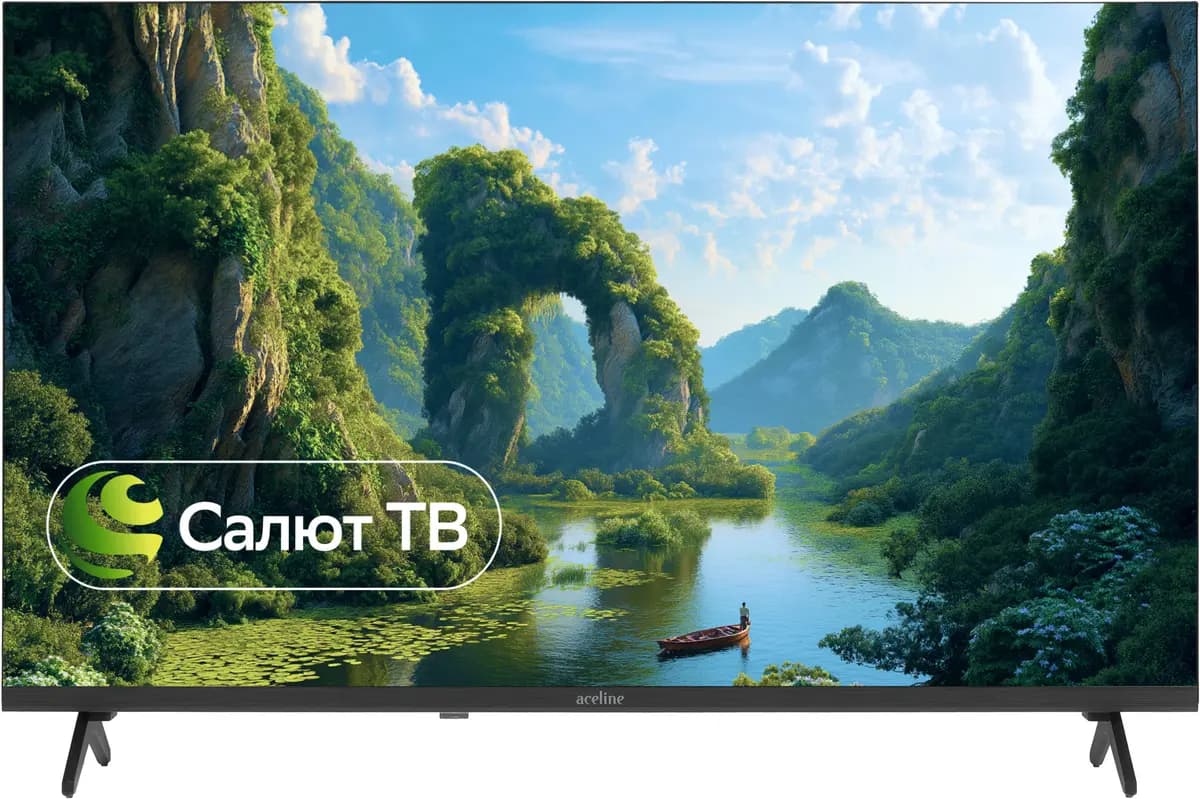32" (80 cm) TV Aceline 32HES1 black [Direct LED, HD, Wi-Fi, 60 Hz, fireworks TV, HDMI x 3, USB x 2 pcs]