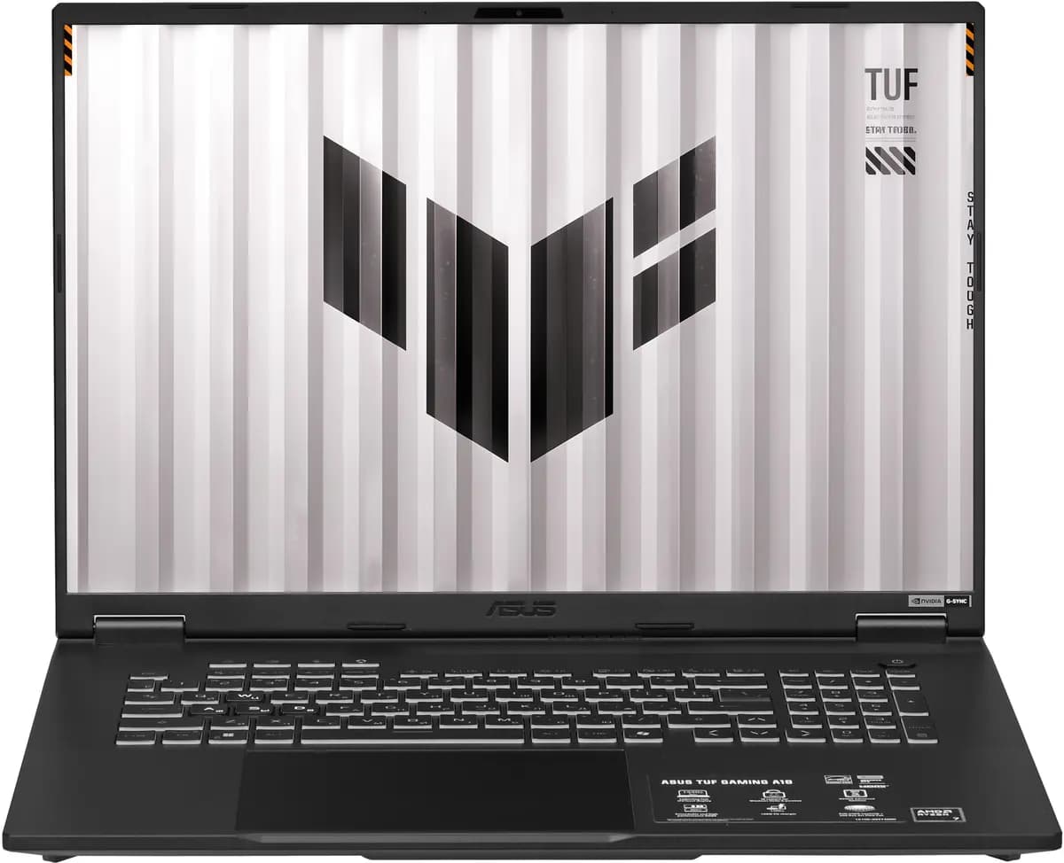 18" laptop ASUS TUF Gaming FA808UH-S8029 gray [English/Russian layout, 1920x1200, IPS, AMD Ryzen 7 260, cores: 8 x 3.8 GHz, RAM 16 GB, SSD 512 GB, GeForce RTX 5050 for laptops, 8 G