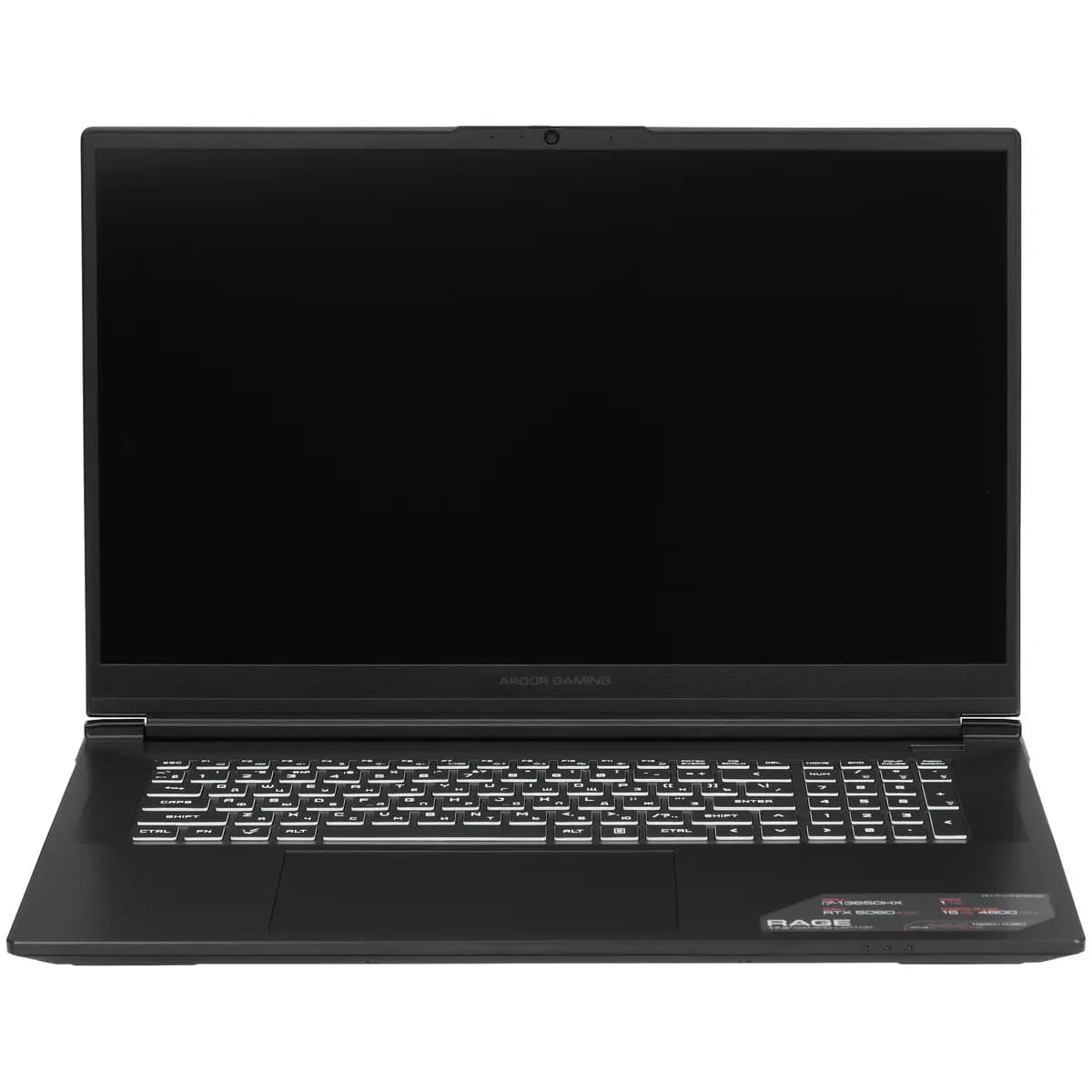 17.3" laptop ARDOR GAMING RAGE R17-I7ND508 black [English/Russian layout, 1920x1080, IPS, Intel Core i7-13650HX, cores: 6 x 2.6 GHz + 8 x 1.9 GHz, RAM 16 GB, SSD 1000 GB, GeForce R