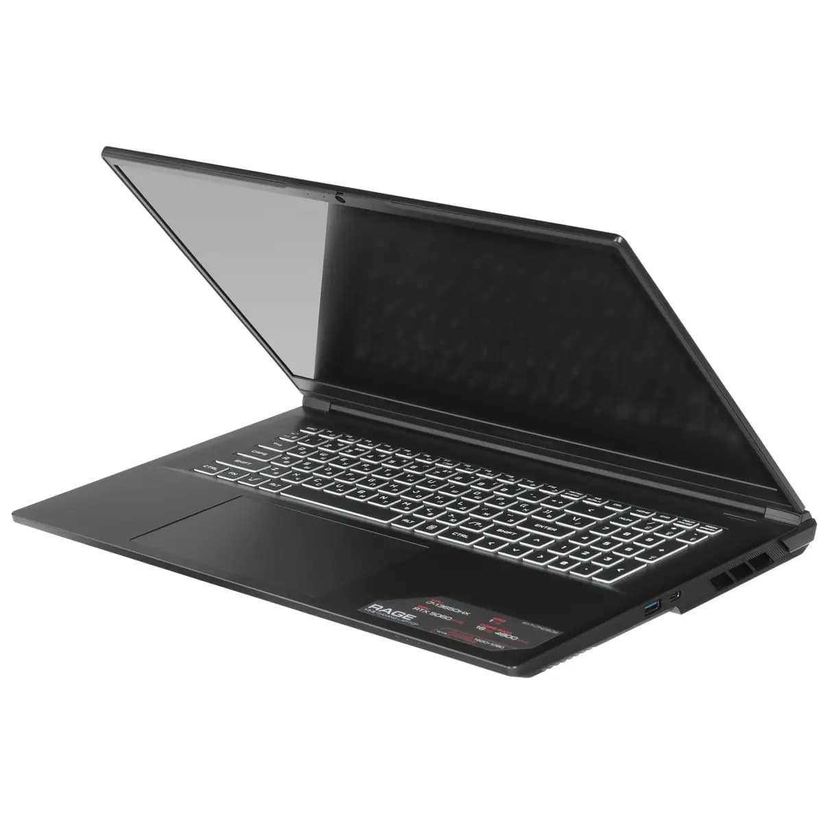 17.3" laptop ARDOR GAMING RAGE R17-I7ND508 black [English/Russian layout, 1920x1080, IPS, Intel Core i7-13650HX, cores: 6 x 2.6 GHz + 8 x 1.9 GHz, RAM 16 GB, SSD 1000 GB, GeForce R