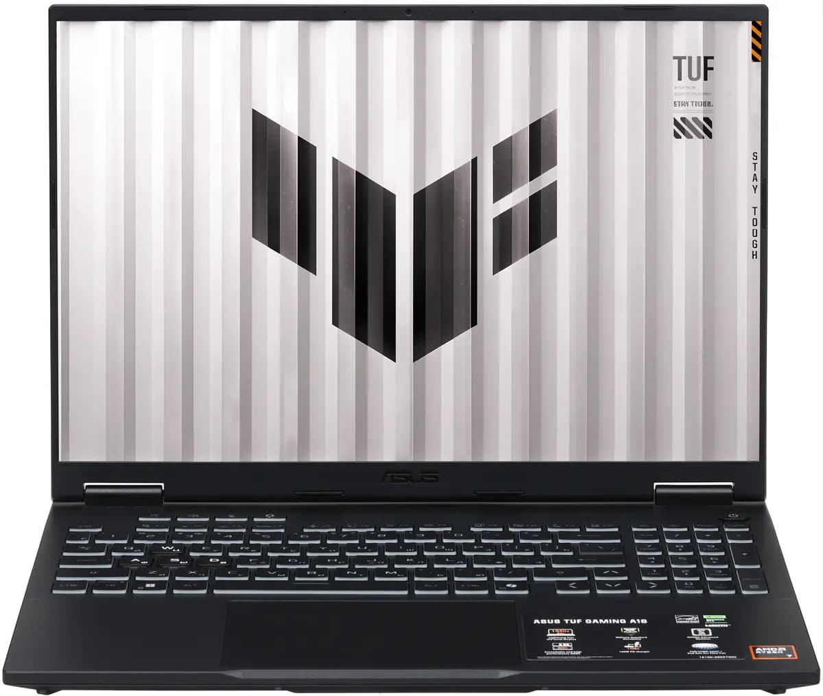 16" laptop ASUS TUF Gaming A16 FA608UMI-TU174 gray [English/Russian layout, 1920x1200, IPS, AMD Ryzen 7 260, cores: 8 x 3.8 GHz, RAM 16 GB, SSD 512 GB, GeForce RTX 5060 for laptops