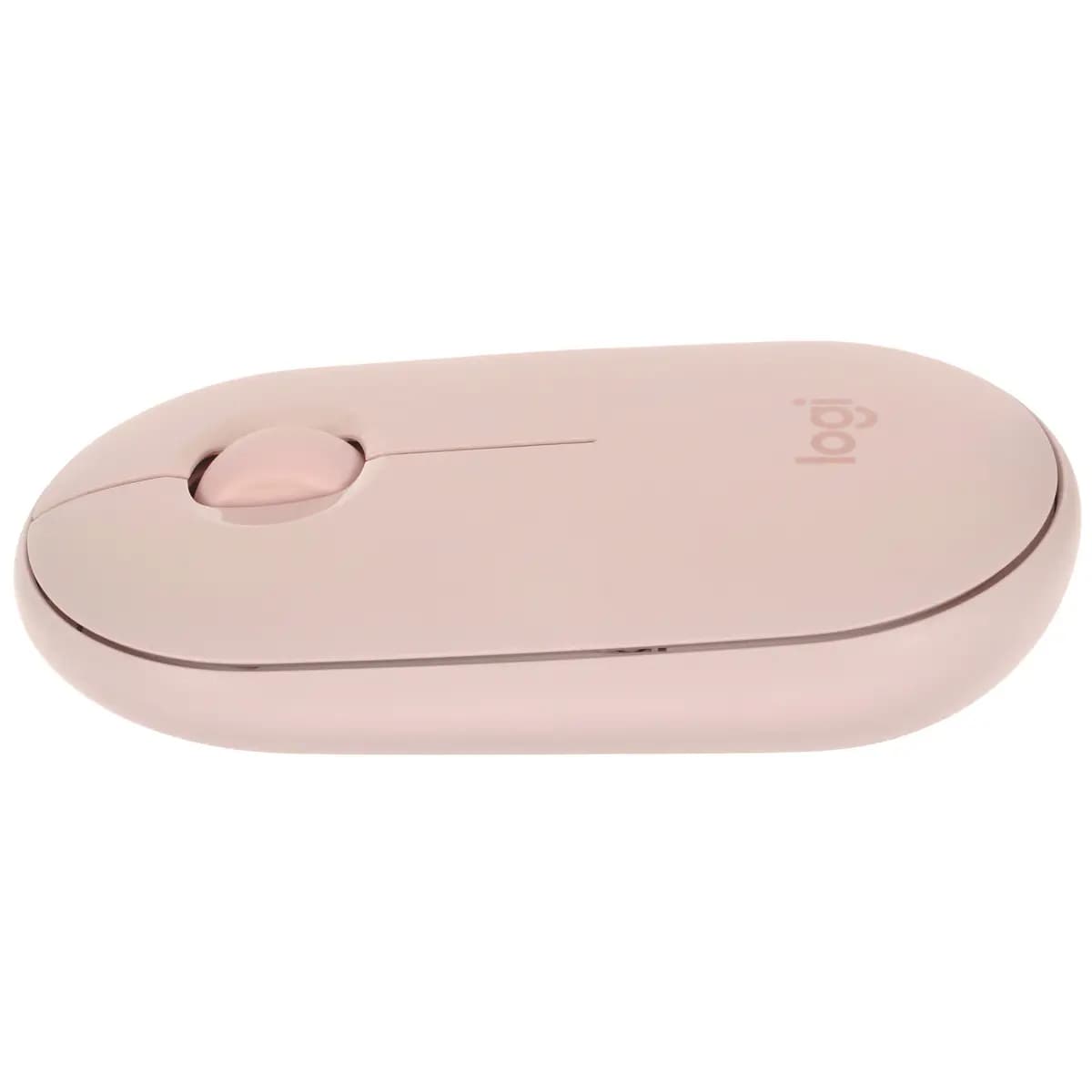 Mouse wireless Logitech Pebble M350 [910-005575] pink [1000 dpi, LED, Bluetooth, USB Type-A, buttons - 3]