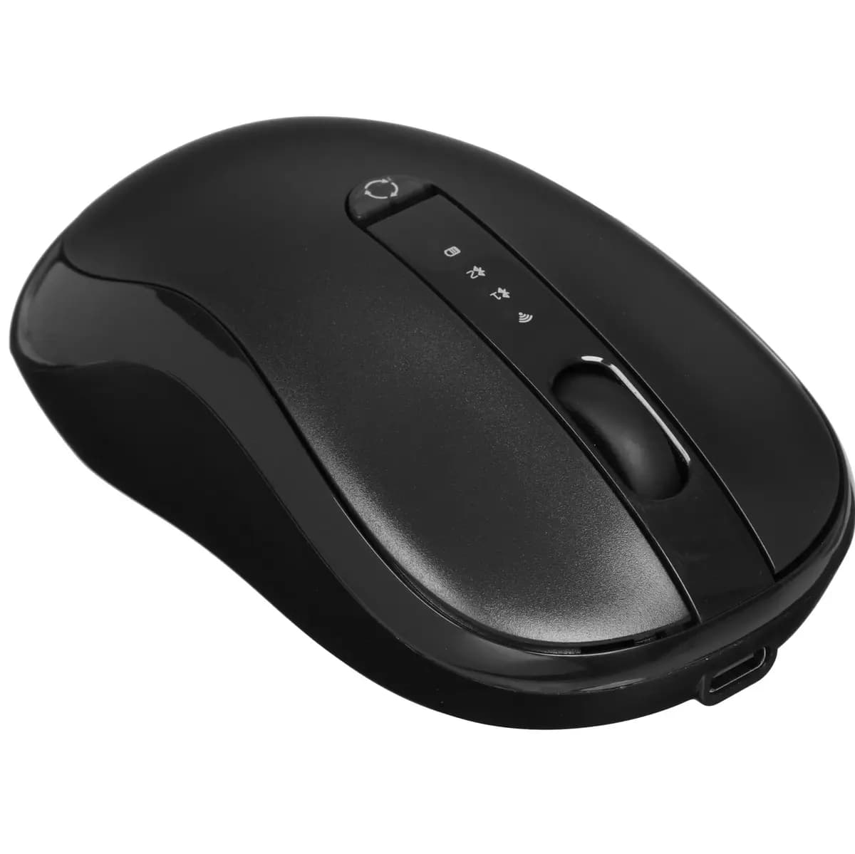 Mouse wireless DEXP WM-M710 black [1600 dpi, LED, Bluetooth, USB Type-A, buttons - 4]
