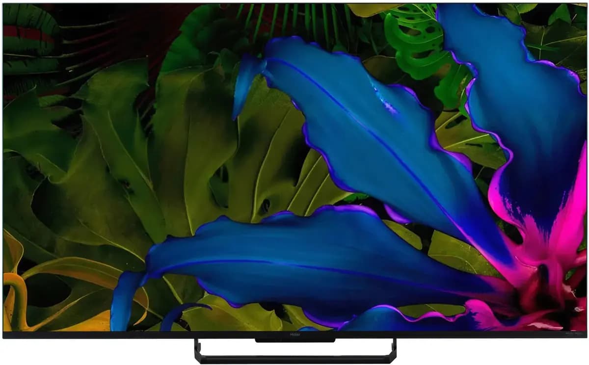 55" (139 cm) TV Haier 55 Smart TV S6 gray [Direct LED, HQLED, 4K UltraHD, Wi-Fi, 120 Hz, Android TV, HDMI x 4, USB x 2 pcs]