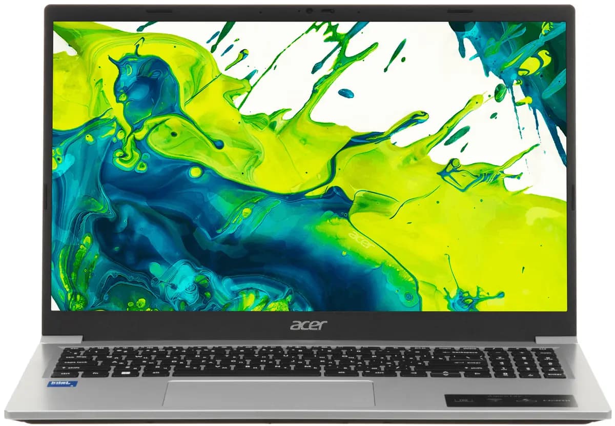 15.6" laptop Acer Aspire Lite AL15-36P-37WL silver [English/Russian layout, 1920x1080, IPS, Intel Core 3 N350, 8 x 0.1 GHz, RAM 8 GB, SSD 256 GB, Intel UHD Graphics, without OS]