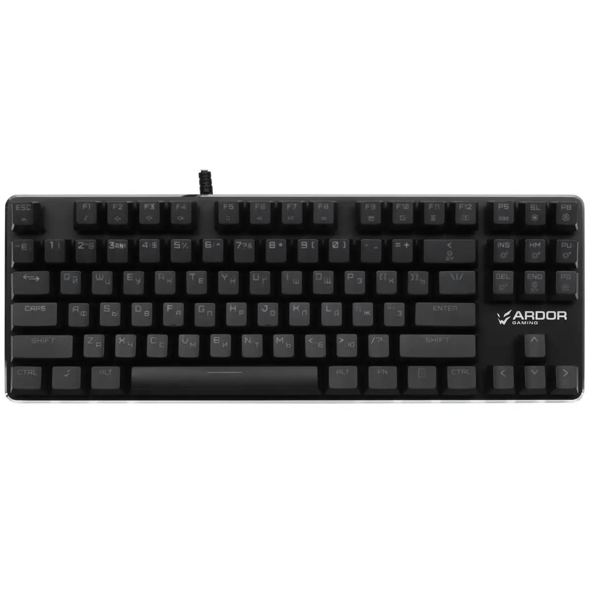 Keyboard wired ARDOR GAMING Blade PRO color black [mechanical, Kailh Red, keys - 87, USB Type-A]