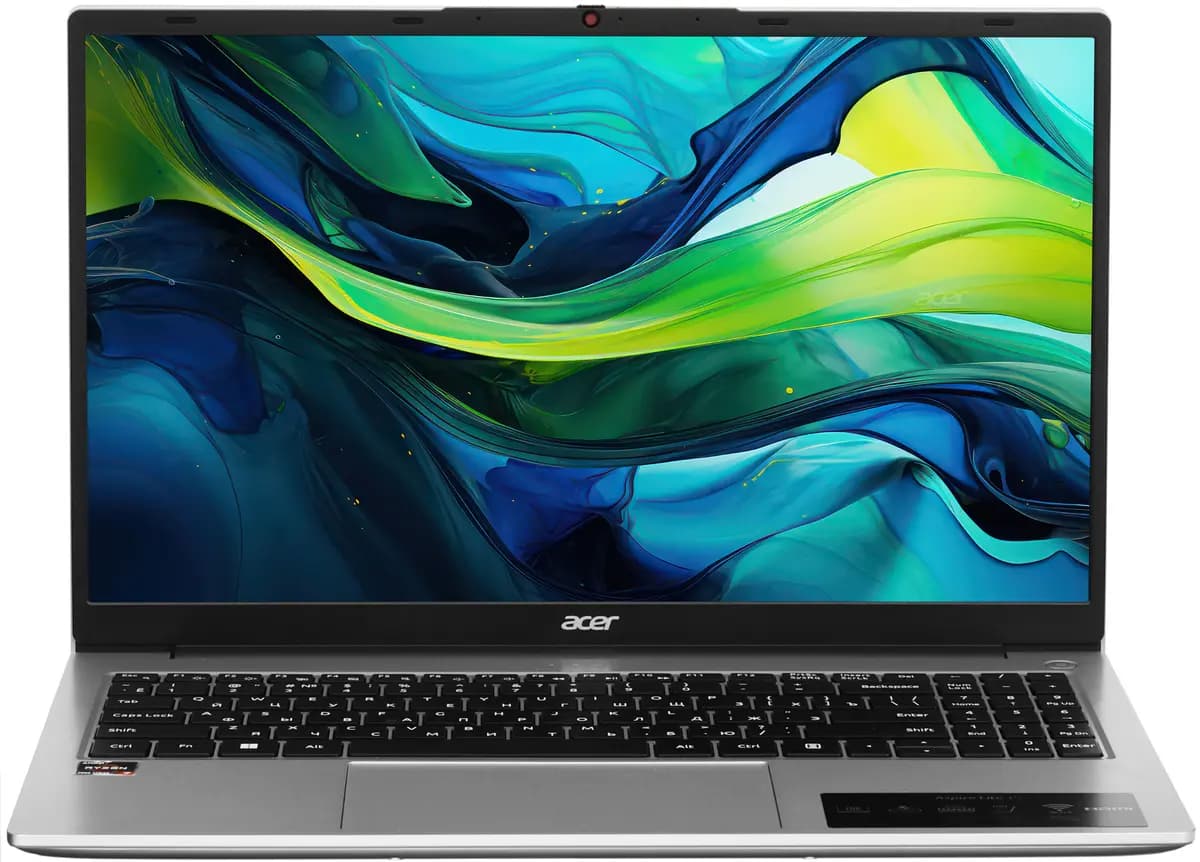 15.6" laptop Acer Aspire Lite AL15-42P-R2WK silver [English/Russian layout, 1920x1080, IPS, AMD Ryzen 7 7730U, cores: 8 x 2 GHz, RAM 16 GB, SSD 512 GB, AMD Radeon Graphics, without