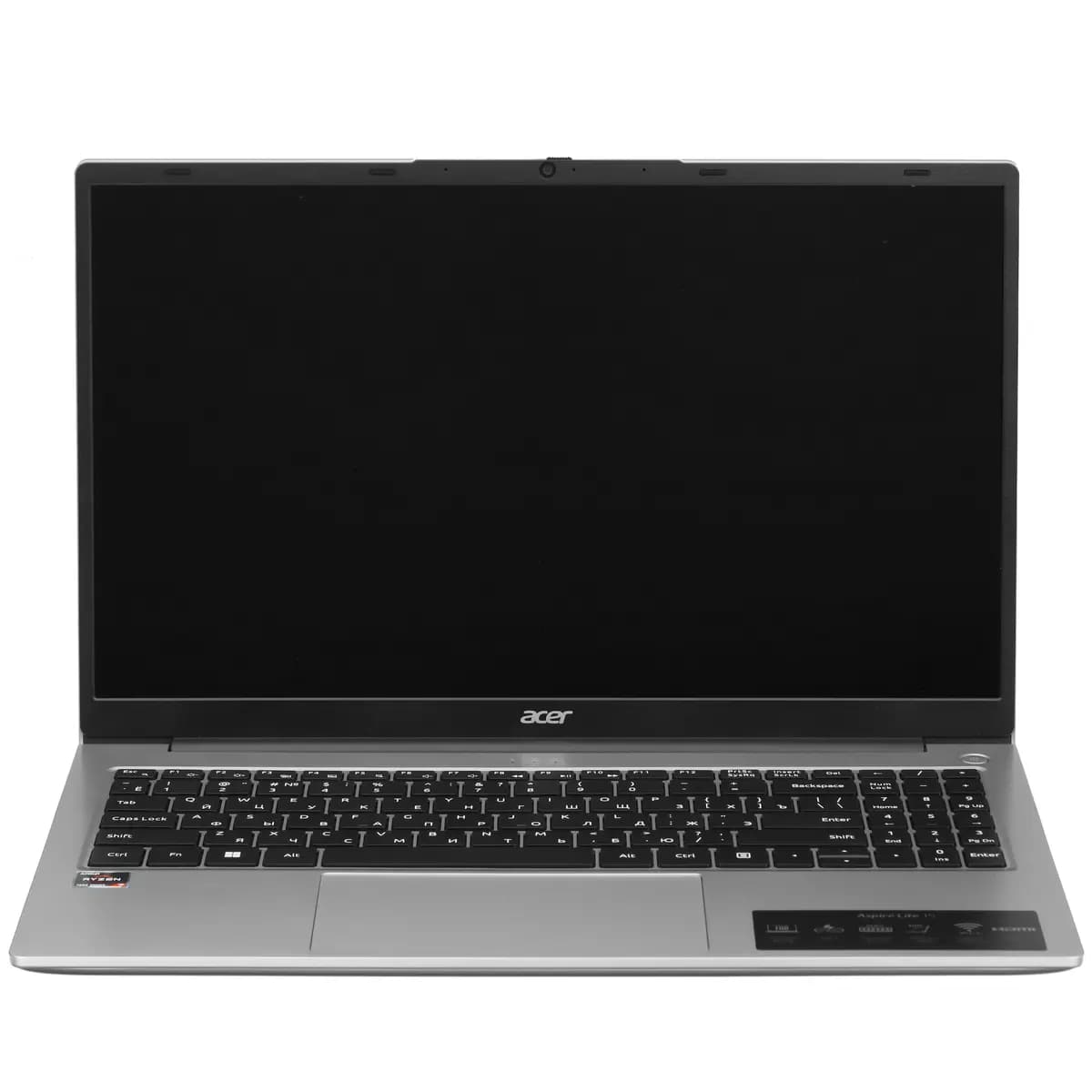 15.6" laptop Acer Aspire Lite AL15-42P-R2WK silver [English/Russian layout, 1920x1080, IPS, AMD Ryzen 7 7730U, cores: 8 x 2 GHz, RAM 16 GB, SSD 512 GB, AMD Radeon Graphics, without