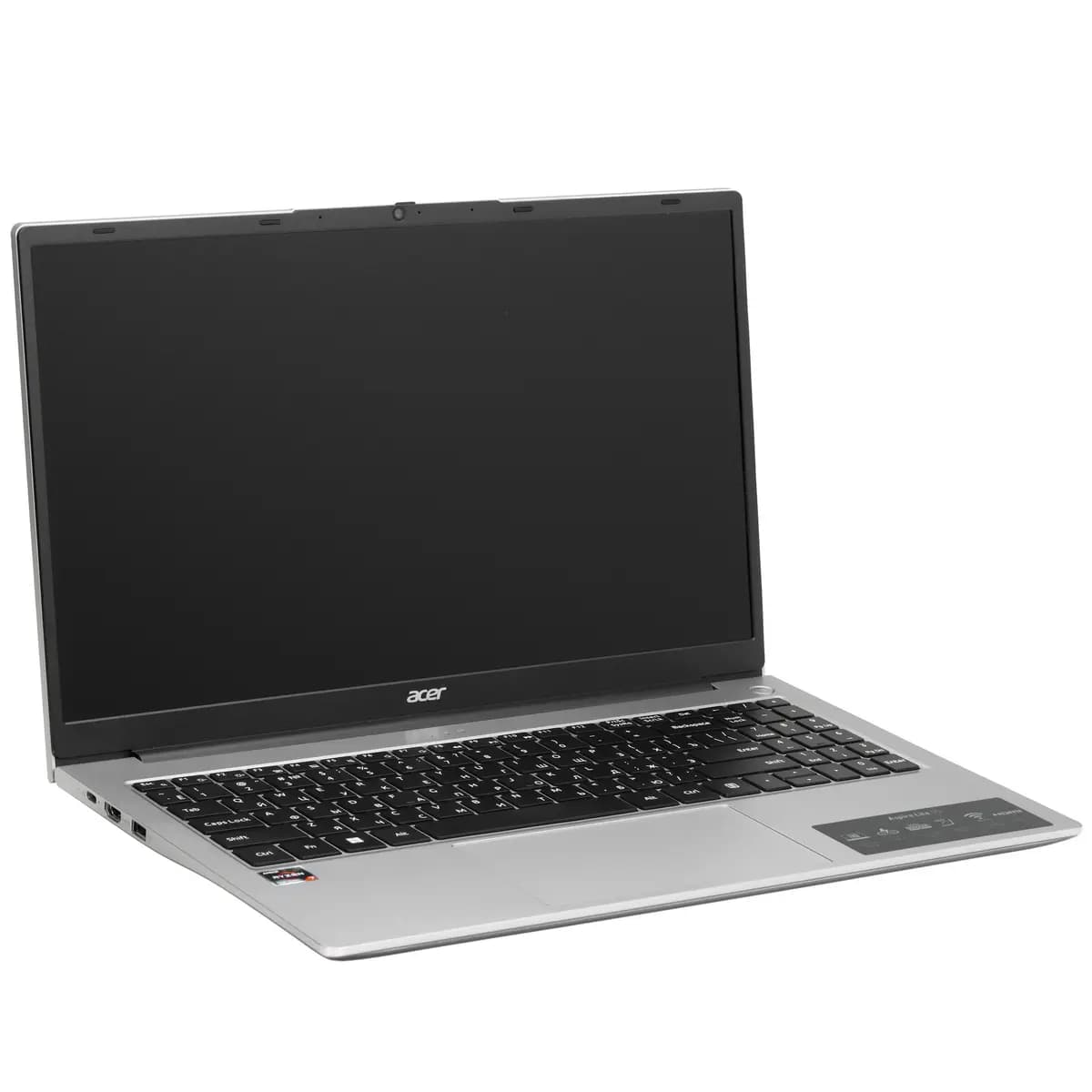 15.6" laptop Acer Aspire Lite AL15-42P-R2WK silver [English/Russian layout, 1920x1080, IPS, AMD Ryzen 7 7730U, cores: 8 x 2 GHz, RAM 16 GB, SSD 512 GB, AMD Radeon Graphics, without
