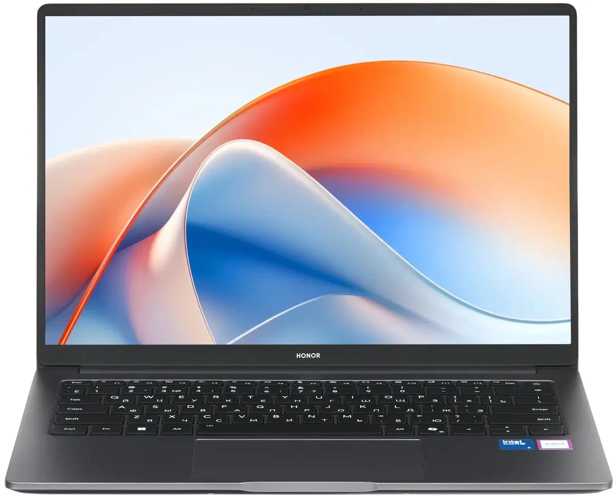 14" laptop HONOR MagicBook X14 Plus 2025 5301ALWC/FRB-X gray [English/Russian layout, 2880x1800, IPS, Intel Core 5 220H, cores: 4 x 2.7 GHz + 8 x 2 GHz, RAM 16 GB, SSD 512 GB, Inte
