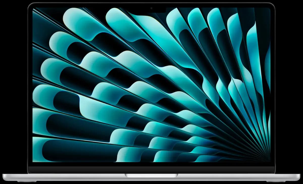13.6" laptop Apple MacBook Air M5 silver [English/Russian layout, 2560x1664, IPS, Apple M5 10-core, cores: 4 + 6, RAM 24 GB, SSD 1000 GB, Apple M5 10-core, macOS]