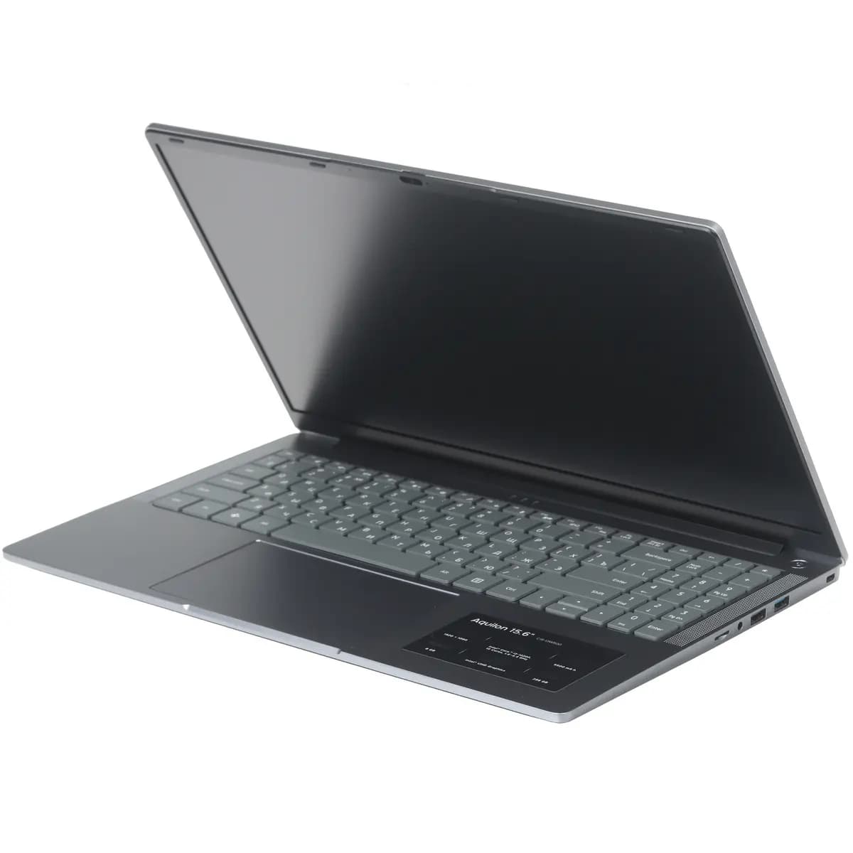 15.6" laptop DEXP Aquilon C15-I3W500 gray [English/Russian layout, 1920x1080, IPS, Intel Core i3-1220P, cores: 2 x 1.5 GHz + 8 x 1.1 GHz, RAM 8 GB, SSD 256 GB, Intel UHD Graphics, 