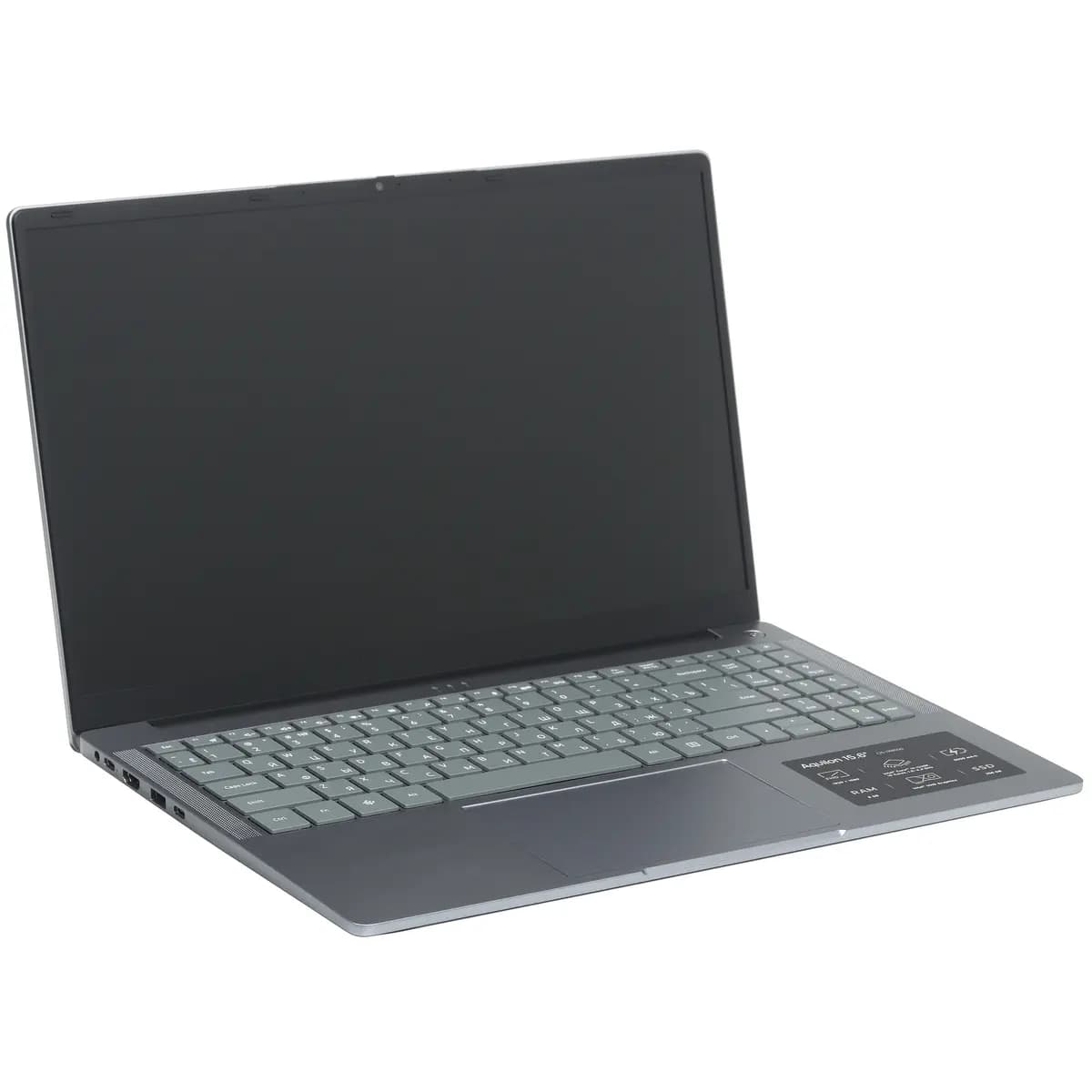 15.6" laptop DEXP Aquilon C15-I3W500 gray [English/Russian layout, 1920x1080, IPS, Intel Core i3-1220P, cores: 2 x 1.5 GHz + 8 x 1.1 GHz, RAM 8 GB, SSD 256 GB, Intel UHD Graphics, 