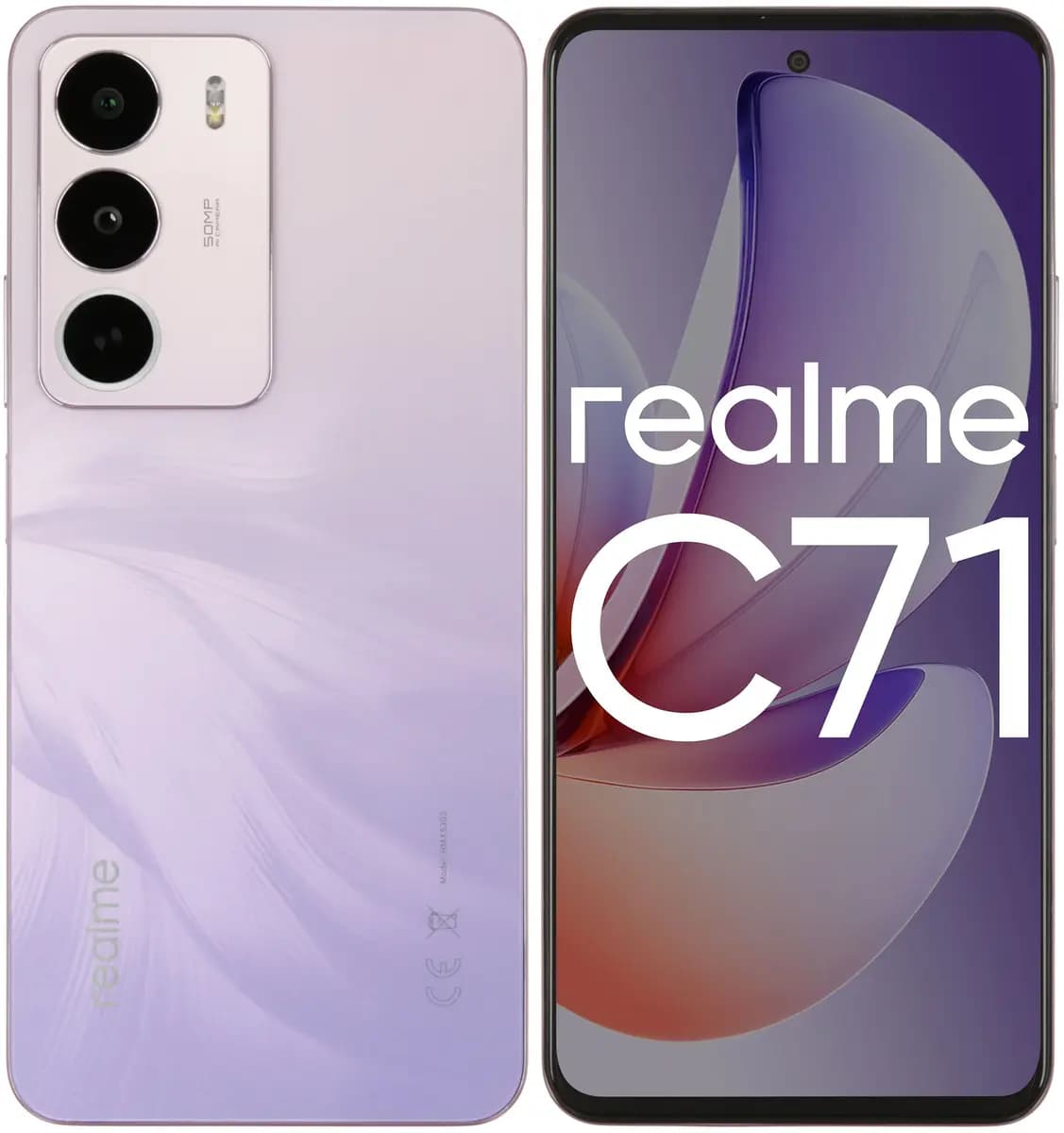 6.67" smartphone realme C71 256 GB purple