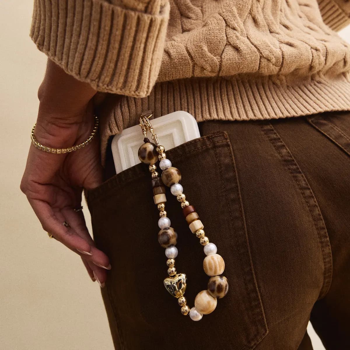 BaubleBar The Ultimate Bead Kit - Phone Strap [Customize 5 phone strap bases, available i, Choose from a mix of 434 beads — from alph, Includes 2 complete sets of alphabet beads]