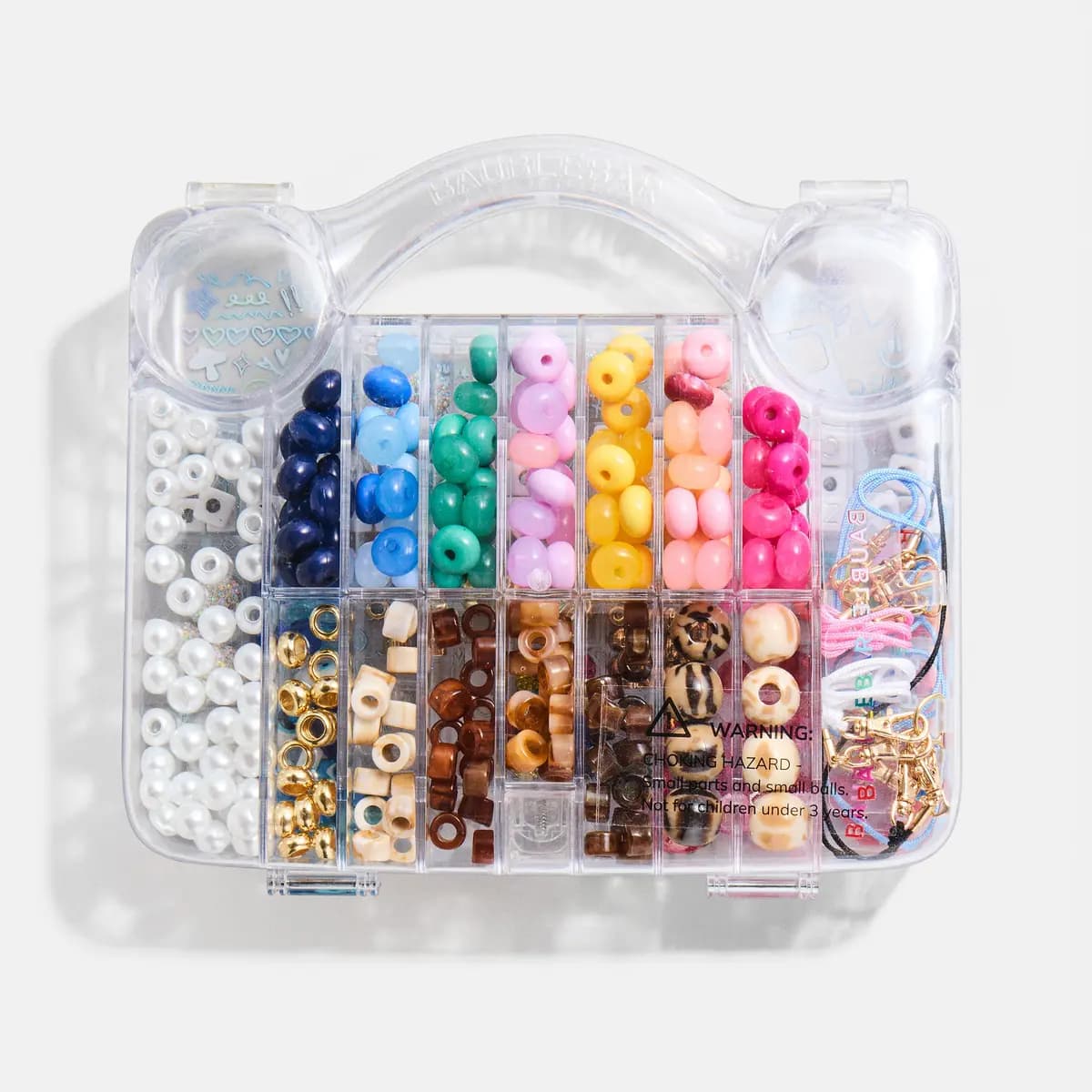 BaubleBar The Ultimate Bead Kit - Phone Strap [Customize 5 phone strap bases, available i, Choose from a mix of 434 beads — from alph, Includes 2 complete sets of alphabet beads]