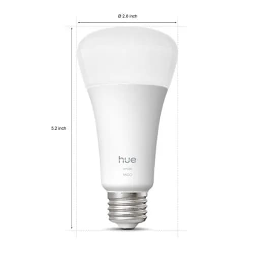 Philips Hue White 100W A21- E26 smart bulb [Standby power consumption 0.2 W, Color temperature 2700 K, Power 13.5 W]