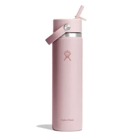 Hydro Flask Wide-Mouth Vacuum Water Bottle with Flex Straw Cap - 24 fl. oz. Trillium 2.0 [Multisport, 0.7 liters, 24 fluid ounces]