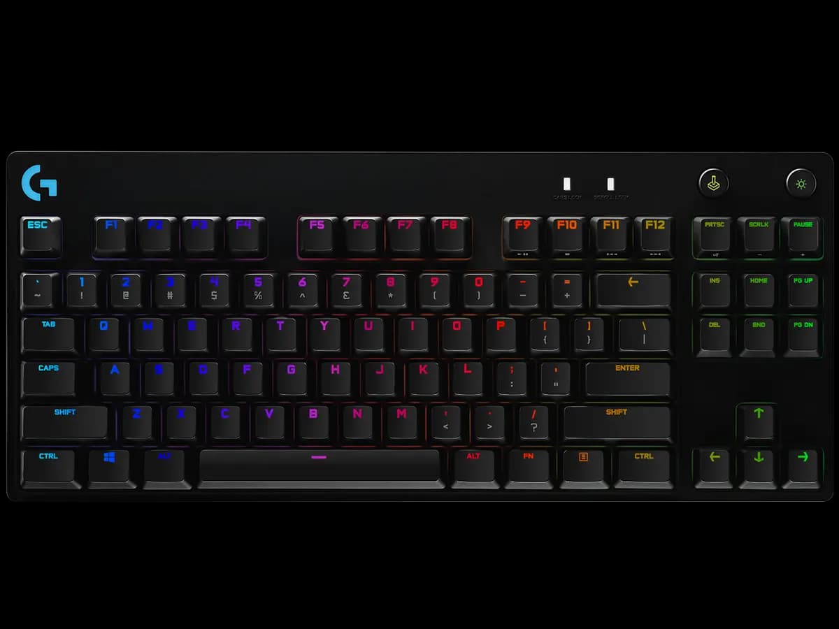 Logitech PRO - Black - English US (QWERTY) [7.87 in (200 mm), 361, 6.02 in (153 mm)]