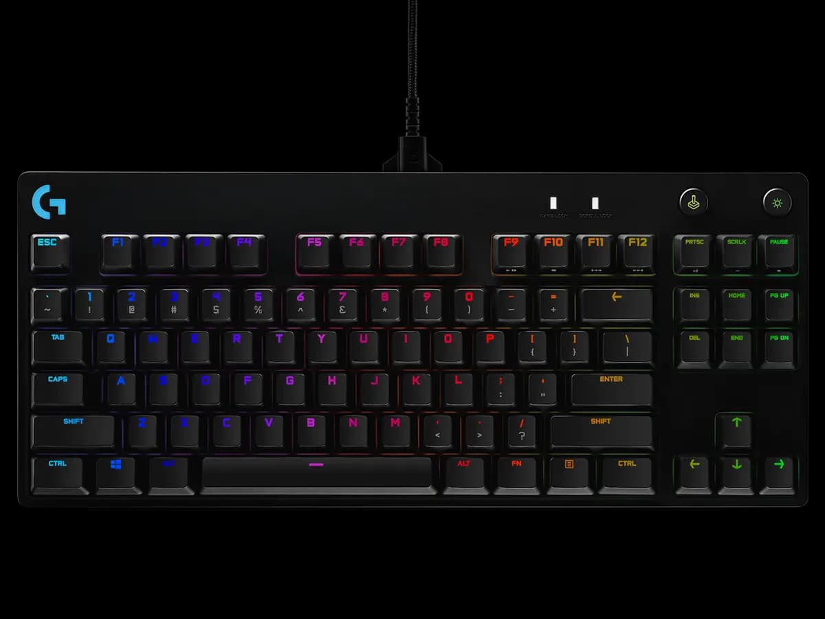 Logitech PRO - Black - English US (QWERTY) [7.87 in (200 mm), 361, 6.02 in (153 mm)]