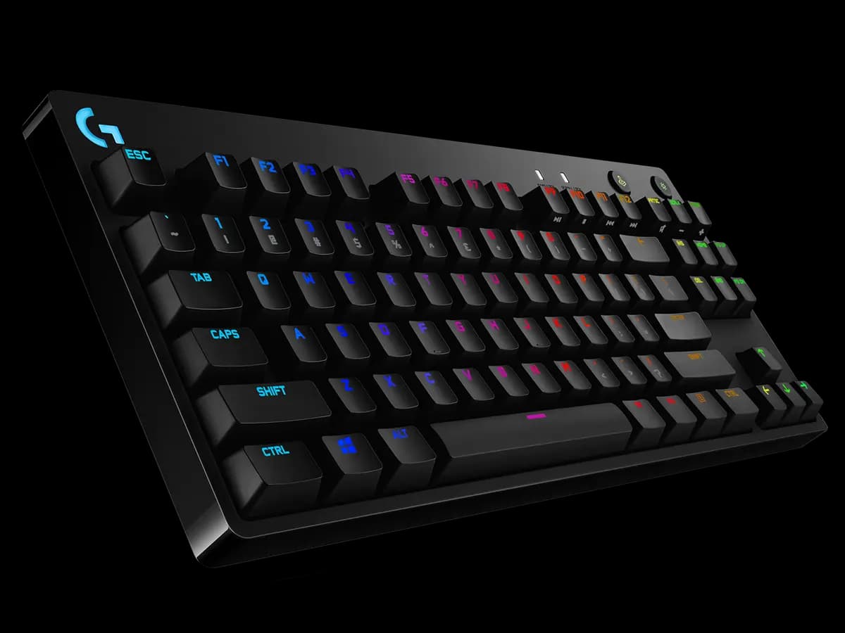 Logitech PRO - Black - English US (QWERTY) [7.87 in (200 mm), 361, 6.02 in (153 mm)]