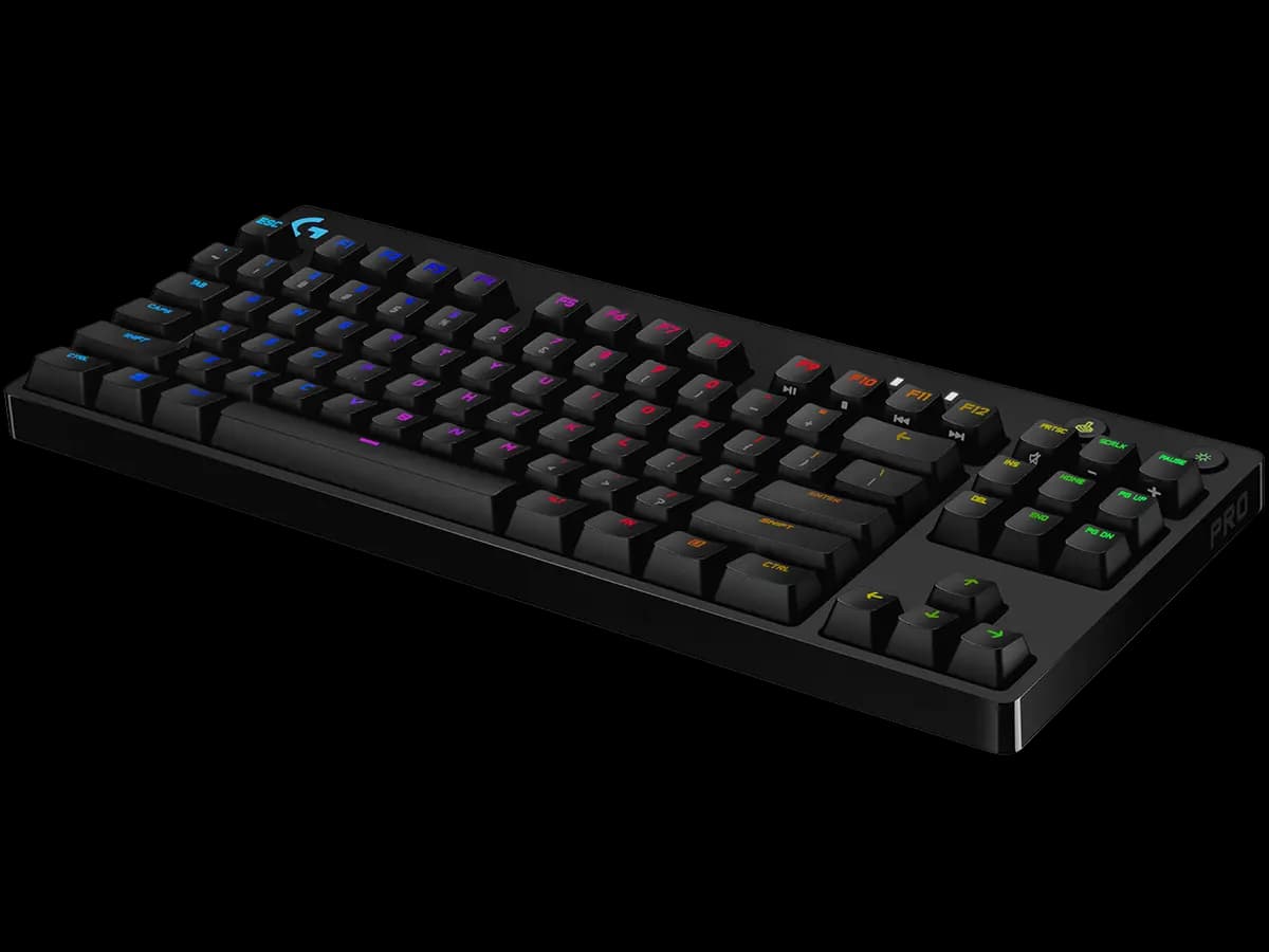 Logitech PRO - Black - English US (QWERTY) [7.87 in (200 mm), 361, 6.02 in (153 mm)]
