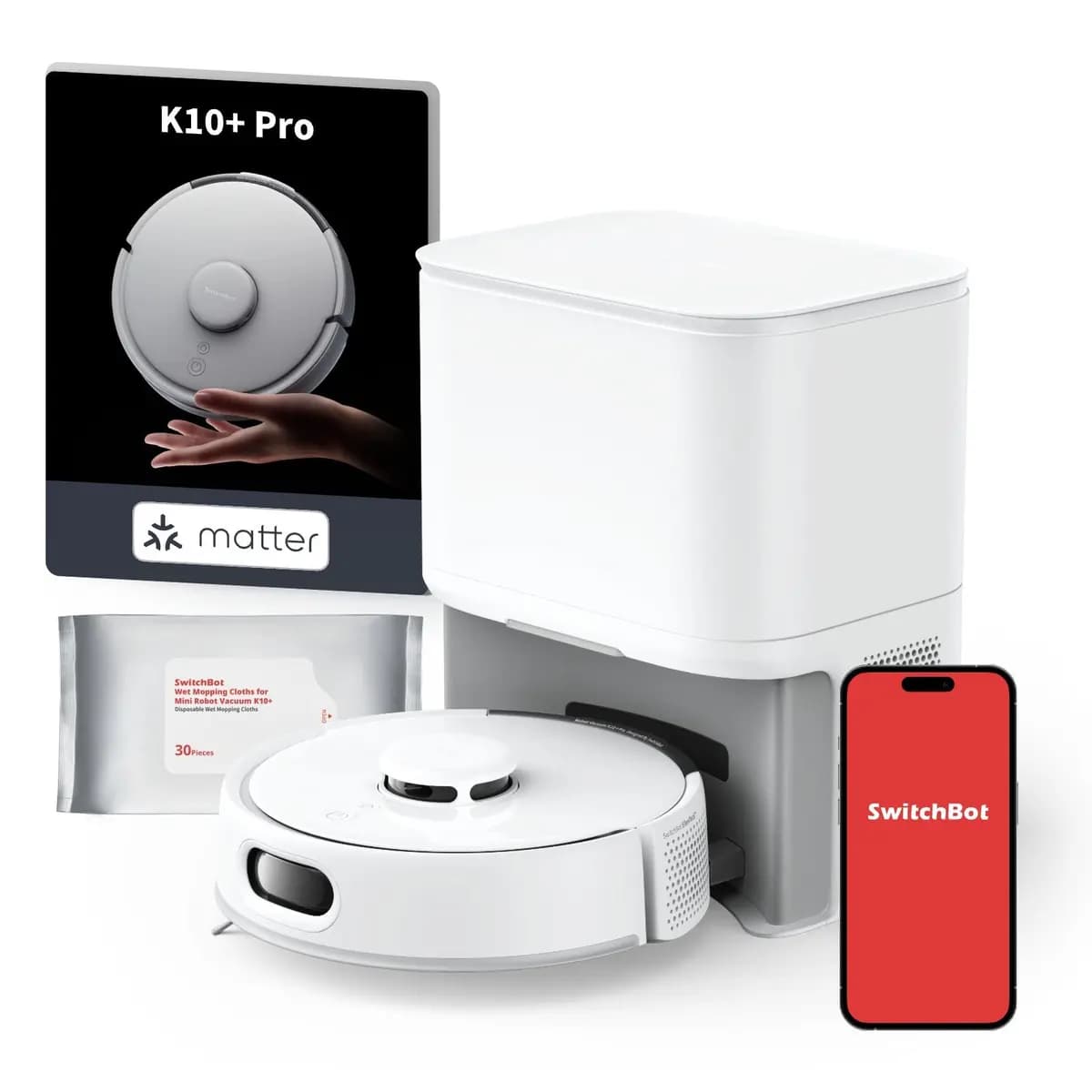 SwitchBot K10+ Pro [248 × 248 × 92 mm, 2.3 kg, 4L]