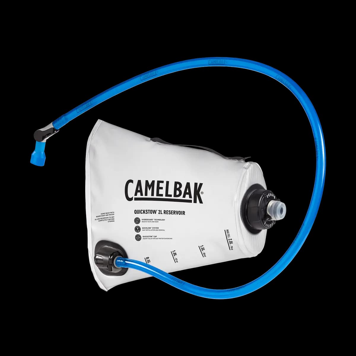 CamelBak Quick StowÃ¢â€žÂ¢ 2L Bike Reservoir [Quick StowÃƒÂ¢Ã¢â‚¬Å¾Ã‚Â¢ cap with integrated on&sol;off valve, Hypalon Reinforced Handle, Easy to Pack]