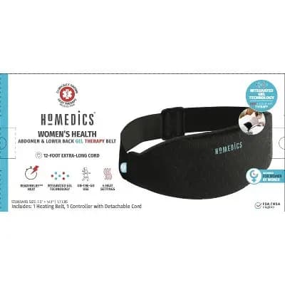 Homedics Dual-Therapy Hot + Cold Gel Back Wrap Heating Pad [100% Polyester, Polyester, Electric]
