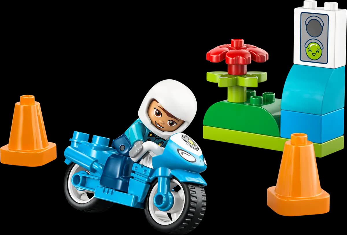 LEGO Blue Police Motorcycle 10471 [11 pieces, ages 2+, DUPLOÃƒÆ’Ã†â€™ÃƒÂ¢Ã¢â€šÂ¬Ã…Â¡ÃƒÆ’Ã¢â‚¬Å¡Ãƒâ€šÃ‚Â®]