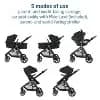 Maxi-Cosi Zelia 2 Luxe 5-in-1 Modular Travel System - New Hope Black [Dimensions (Overall) 44.1 Inches (H) x 26.6 Inches (W) x 40.7, Weight 39.8 Pounds, Dimensions (Collapsed) 45 I