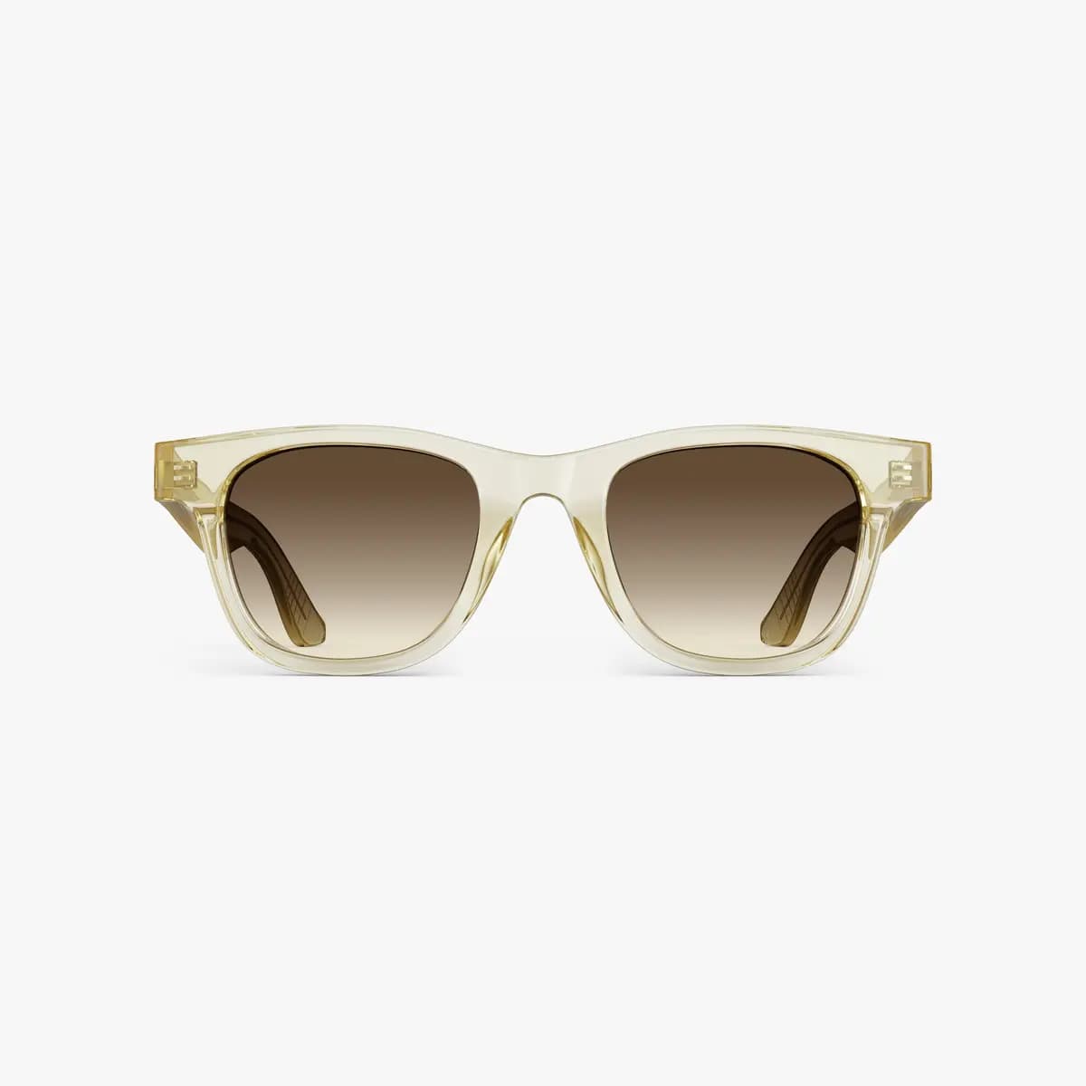 Monos Portico Sunglasses Crystal Champagne / Brown Gradient Lens [Premium Mazzucchelli cellulose acetate frames, Medium, Lens colour]
