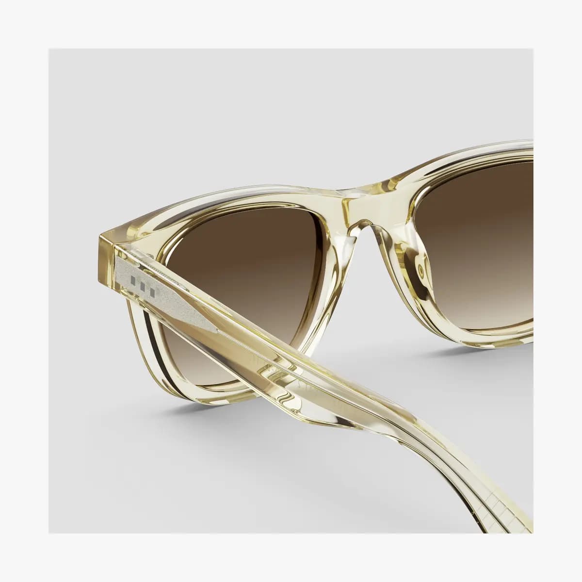 Monos Portico Sunglasses Crystal Champagne / Brown Gradient Lens [Premium Mazzucchelli cellulose acetate frames, Medium, Lens colour]