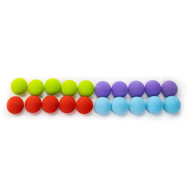 Fat Brain Toys Air Toobz Add-On Set, 20 Extra Balls [Set of 20 extra foam balls to add to your Air Toobz adventure, Works with all Air Toobz components and accessories, Includes 20