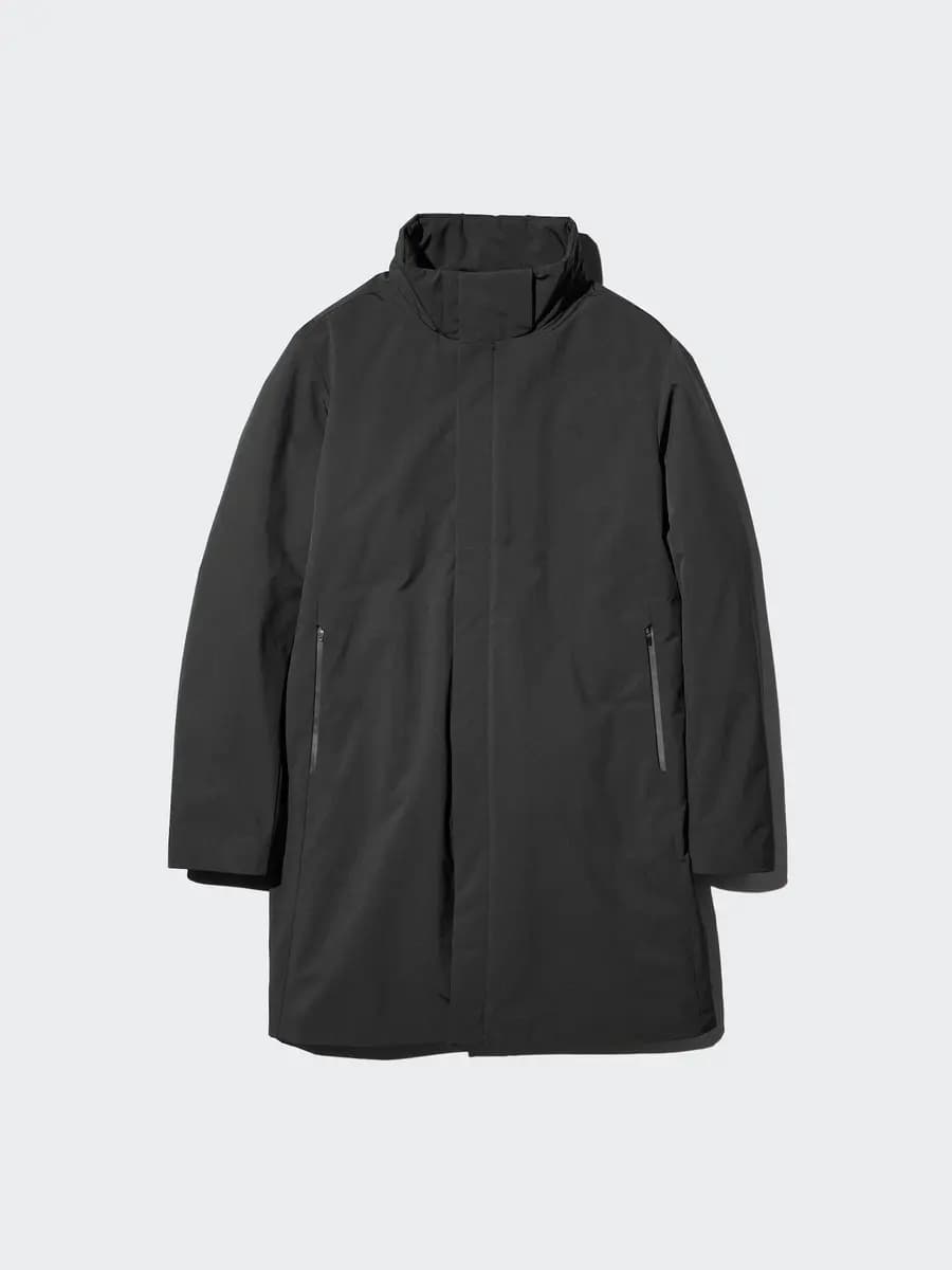 Uniqlo Hybrid Down Coat Black [Imported, Hand wash cold, Do not dry clean, BLACK]