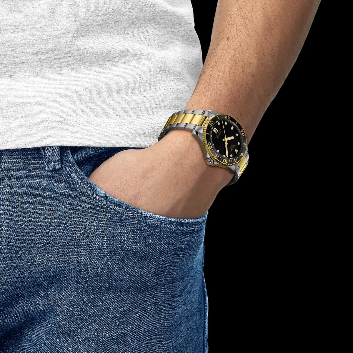 Tissot Seastar 1000 40mm Black [40.00 mm, Quartz three hands, 300 m]