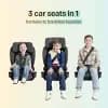 Joie Bay Latch SI 3 in 1 Harness Booster Car Seat with Rigid Latch - Mocha [Dimensions (Overall) 24 Inches (H) x 19 Inches (W) x 16 Inche, Weight 23.7 Pounds, Suggested Age 2-12 Ye