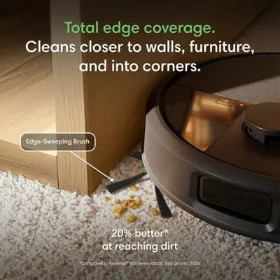iRobot W255020 Roomba Plus 715 VAC + AutoEmpty Dock Vacuum 5.9" Cleaning Path Black [Battery, 5.91 Inches, 0 Inches]