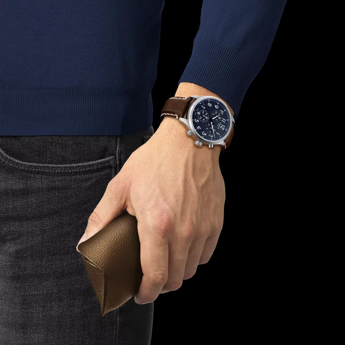 Tissot Chrono XL Vintage 45mm Blue [45.00 mm, Quartz chronograph PowerDrive, 100 m]