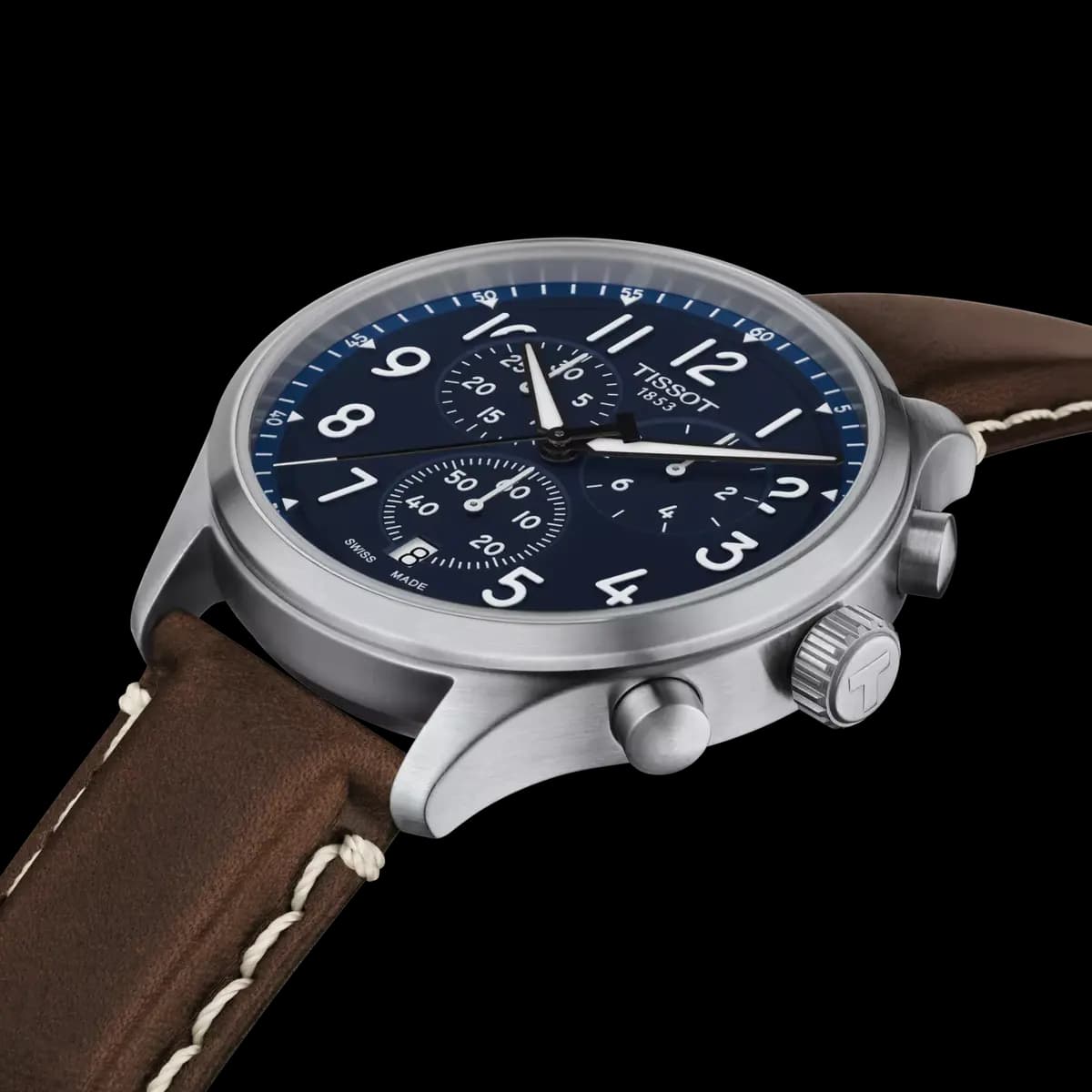 Tissot Chrono XL Vintage 45mm Blue [45.00 mm, Quartz chronograph PowerDrive, 100 m]