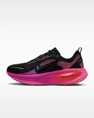Nike Vomero 18 Women's Road Running Shoes Black/Hyper Pink/Laser Crimson/Black [Weight: Approx. 263g/9.3oz (Women’s US 8), Heel-to-toe drop: 10mm, Black/Hyper Pink/Laser Crimson/Bl