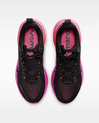 Nike Vomero 18 Women's Road Running Shoes Black/Hyper Pink/Laser Crimson/Black [Weight: Approx. 263g/9.3oz (Women’s US 8), Heel-to-toe drop: 10mm, Black/Hyper Pink/Laser Crimson/Bl