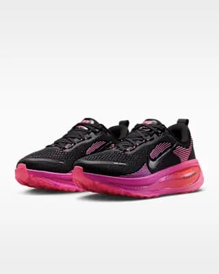 Nike Vomero 18 Women's Road Running Shoes Black/Hyper Pink/Laser Crimson/Black [Weight: Approx. 263g/9.3oz (Women’s US 8), Heel-to-toe drop: 10mm, Black/Hyper Pink/Laser Crimson/Bl