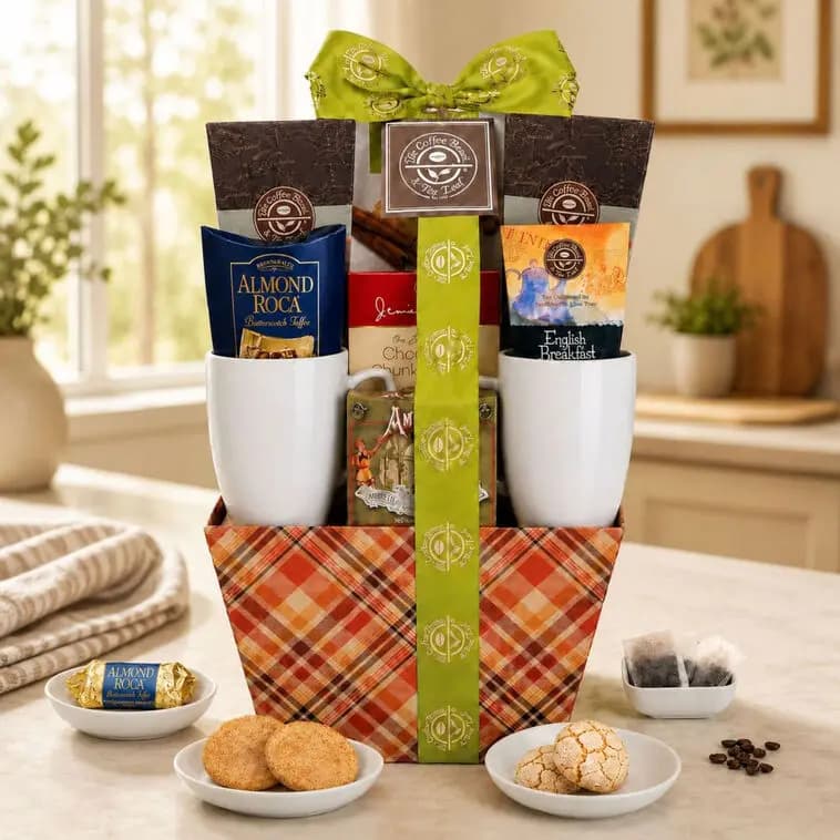 Coffee Bean & Tea Leaf Signature Blend Gift Basket [11x7x12, Paperboard, Manufactured in a facility that also, 734038039367]