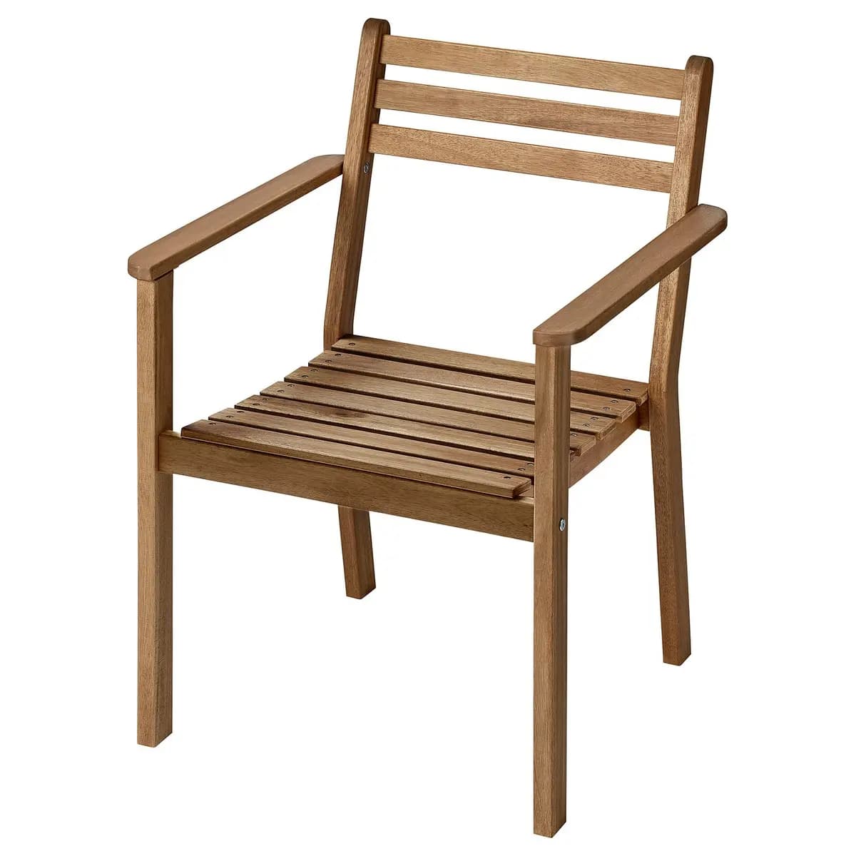 IKEA ASKHOLMEN Armchair, outdoor, dark-brown [Width 23 1/4 ", Depth 22 ", Height 32 1/4 "]
