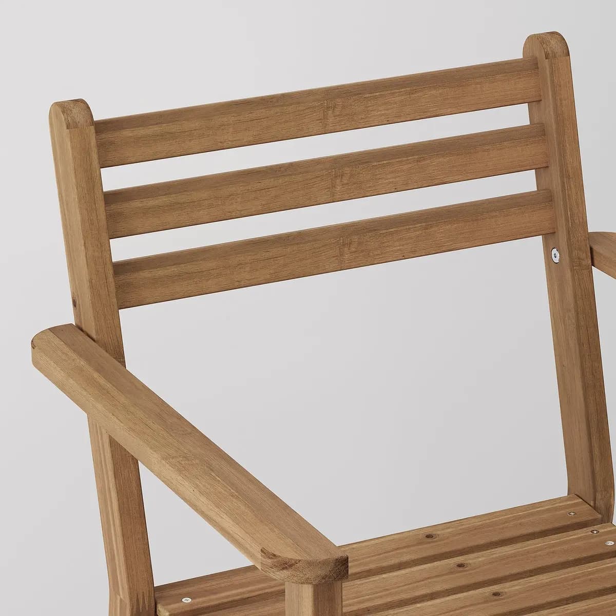 IKEA ASKHOLMEN Armchair, outdoor, dark-brown [Width 23 1/4 ", Depth 22 ", Height 32 1/4 "]
