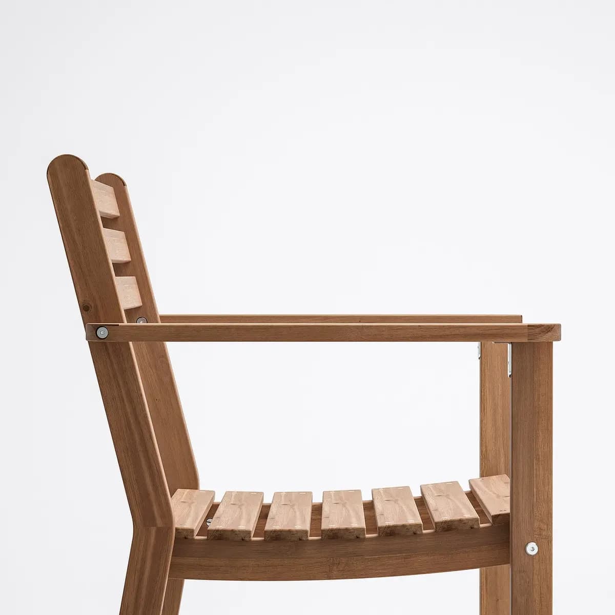 IKEA ASKHOLMEN Armchair, outdoor, dark-brown [Width 23 1/4 ", Depth 22 ", Height 32 1/4 "]