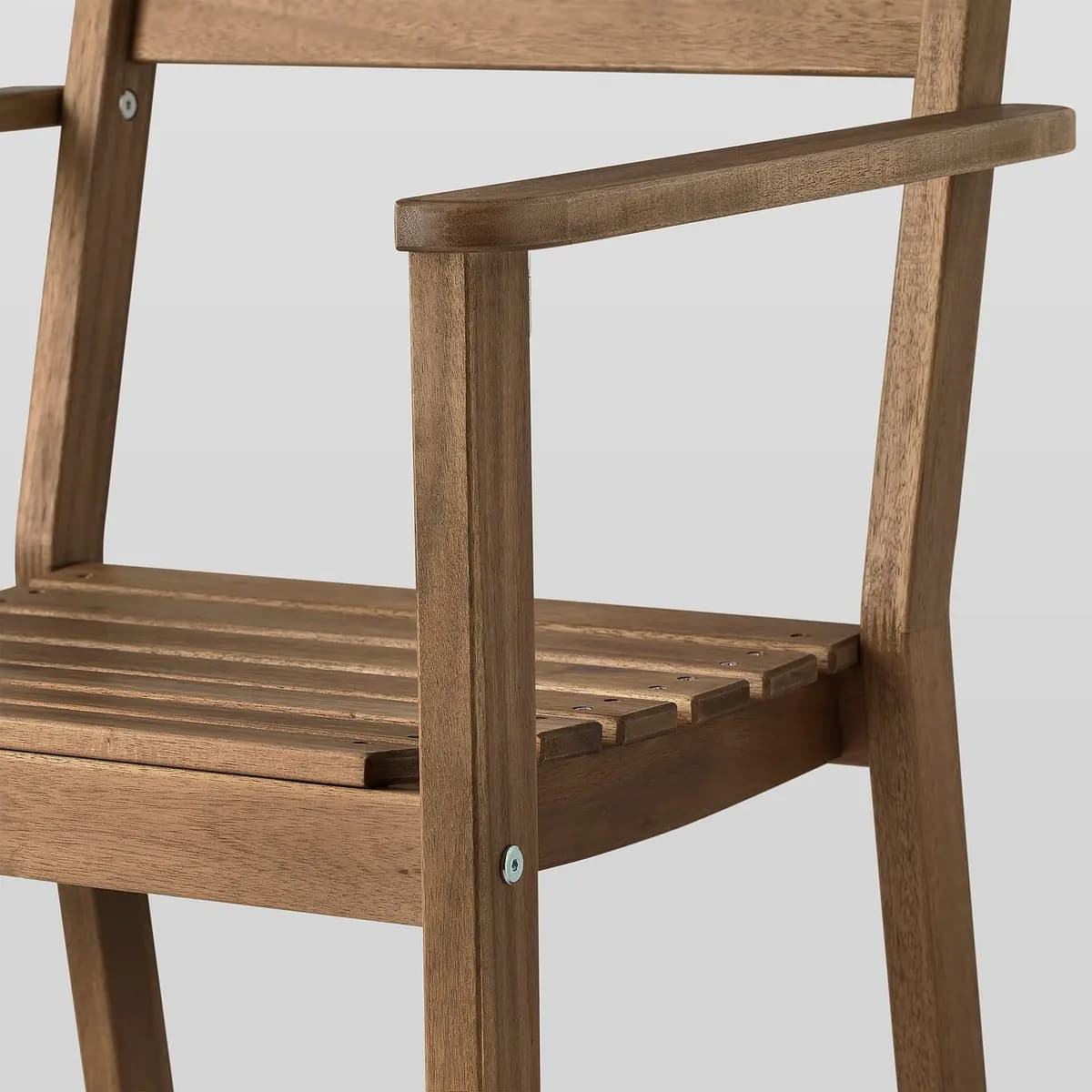 IKEA ASKHOLMEN Armchair, outdoor, dark-brown [Width 23 1/4 ", Depth 22 ", Height 32 1/4 "]