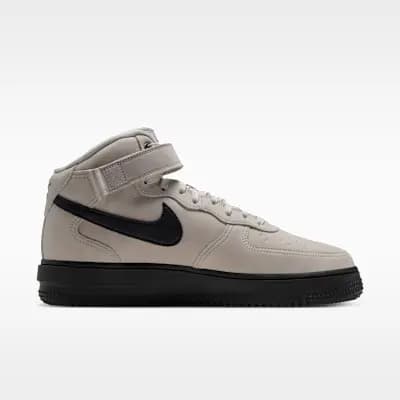 Nike Air Force 1 Mid '07 GORE-TEX Vibram Men's Shoes Summit White/Blue Tint/Black [Summit White/Blue Tint/Black, Vibram outsole adds traction and durability., Padded collar]